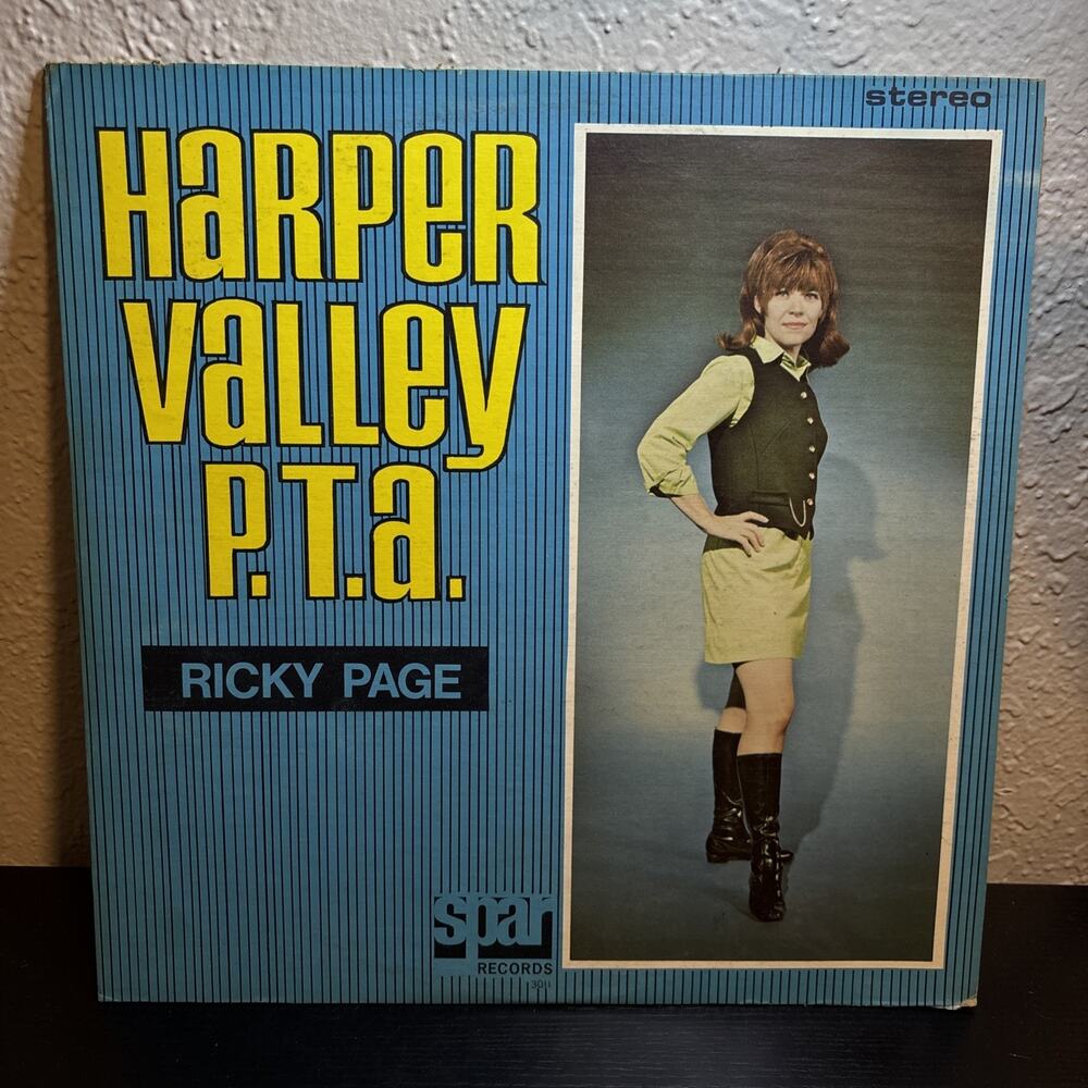 RICKY PAGE Harper Valley P.T.A. LP Vinyl Spar Records 3011 1st Pressing